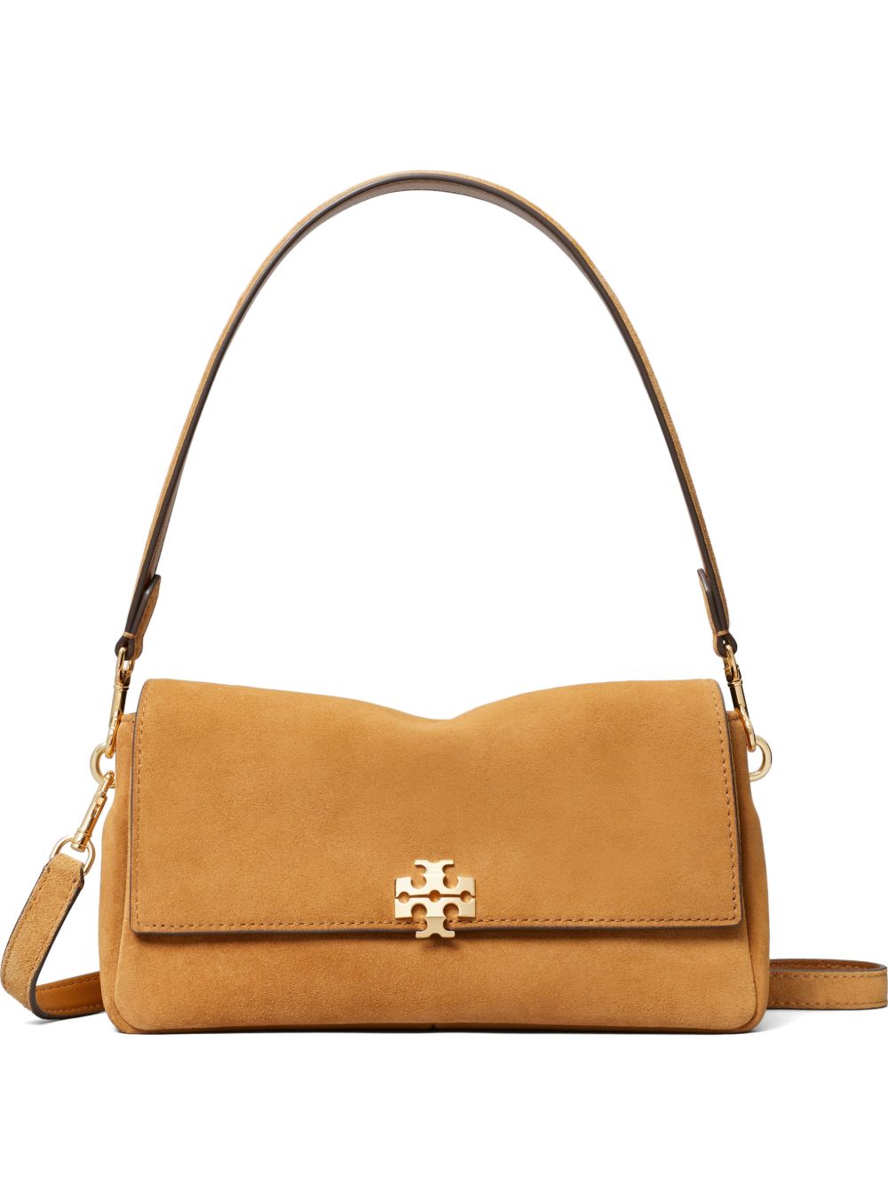 Tory Burch Flap Logo Shoulder Bag 183225 200 TOFFEE TORY BURCH 