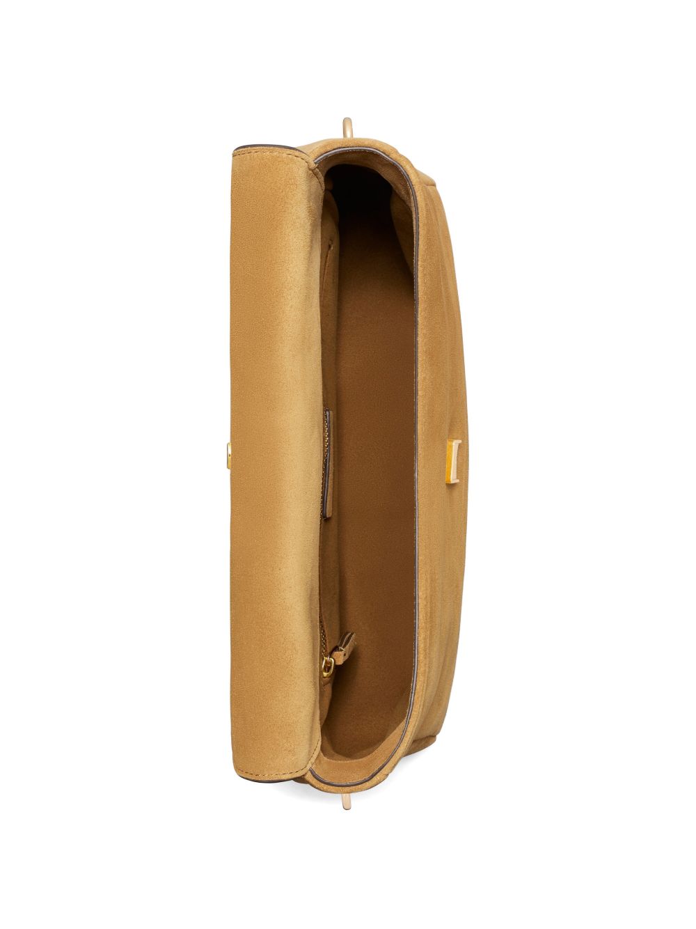 Shoulder bag media Charlie in suede 184125 200 TOFFEE TORY BURCH 