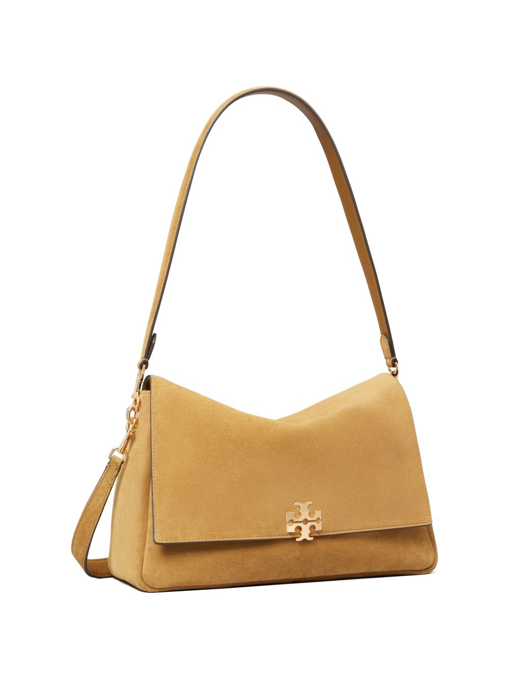 Shoulder bag media Charlie in suede 184125 200 TOFFEE TORY BURCH 