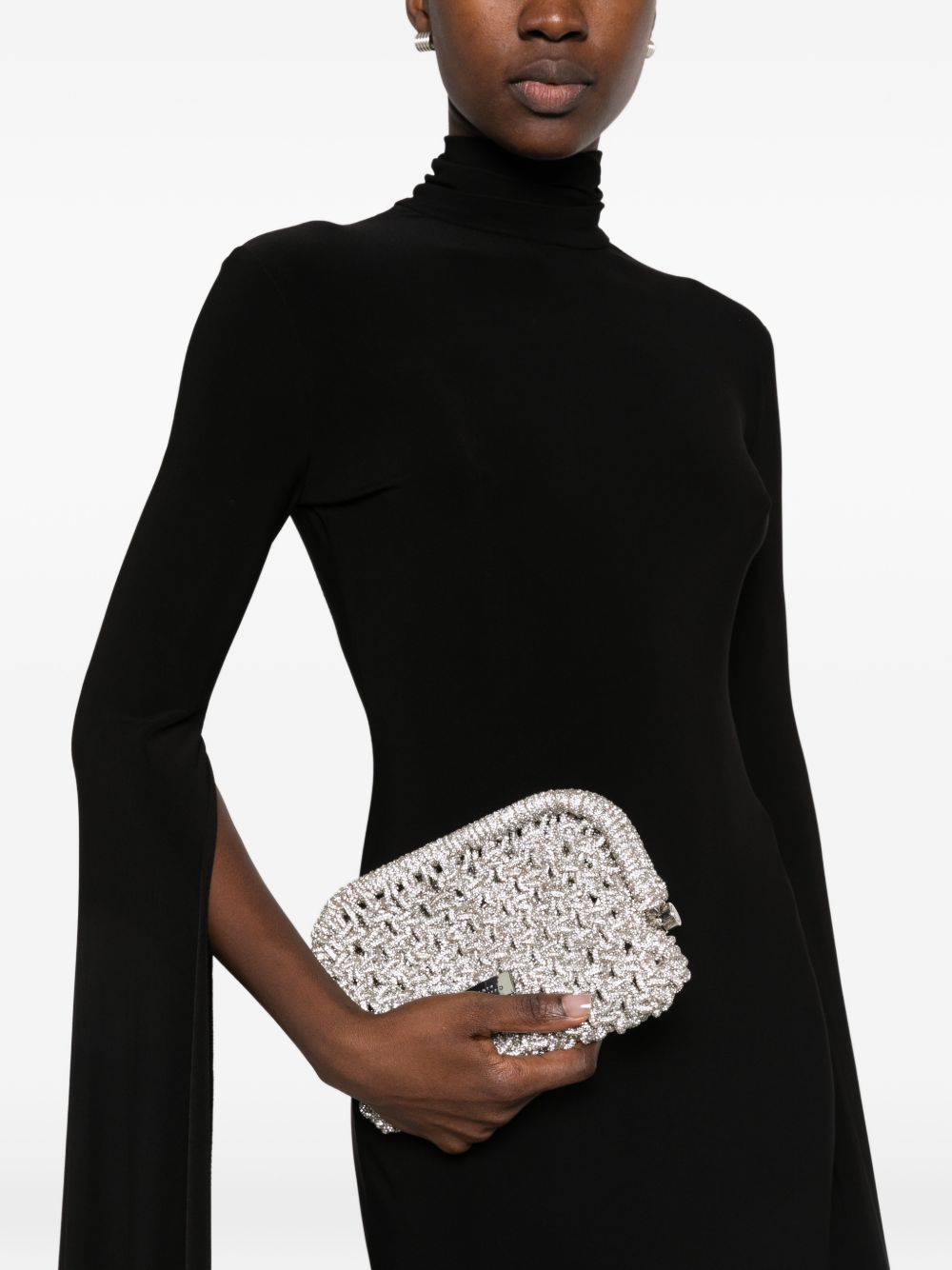 Kaira Borsa In Cristallo BAG06162A ARGENTO TWENTY FOURHAITCH 