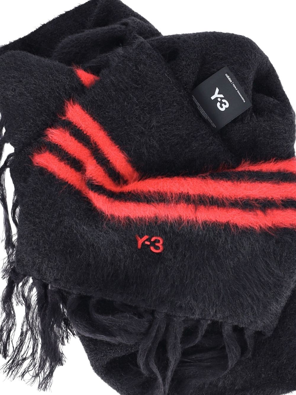 Sciarpa 3-Stripes In Alpaca KW9703 BLACK Y-3 