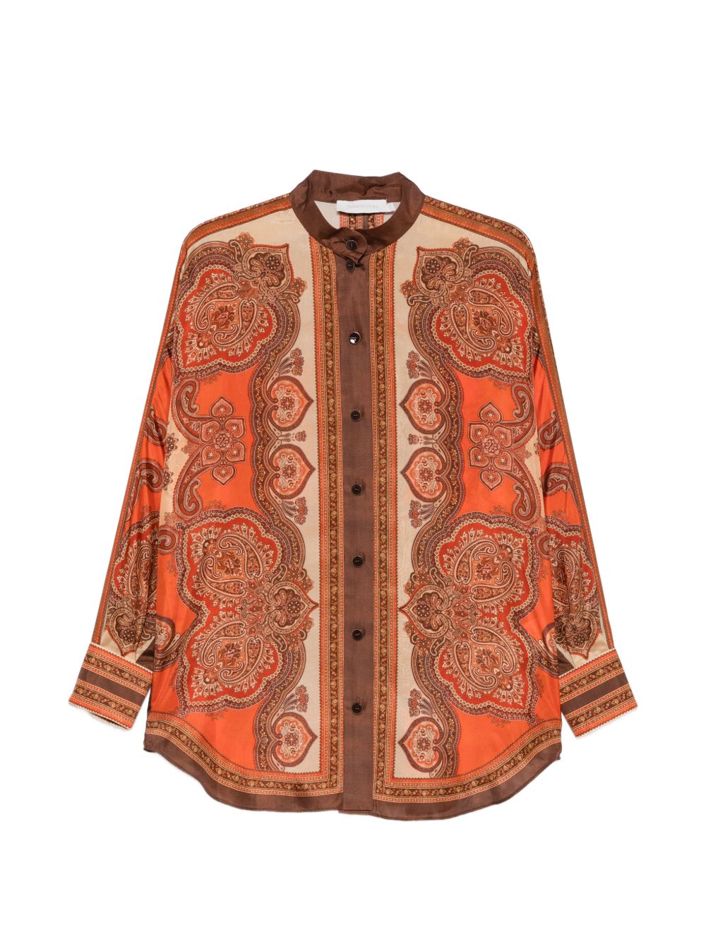 Mahon Dolman Shirt 1499TSS263 TANGERINE PAISLEY ZIMMERMANN 