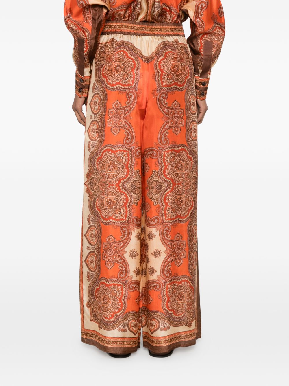 Mahon Relaxed Pant 1500PSS263 TANGERINE PAISLEY ZIMMERMANN 