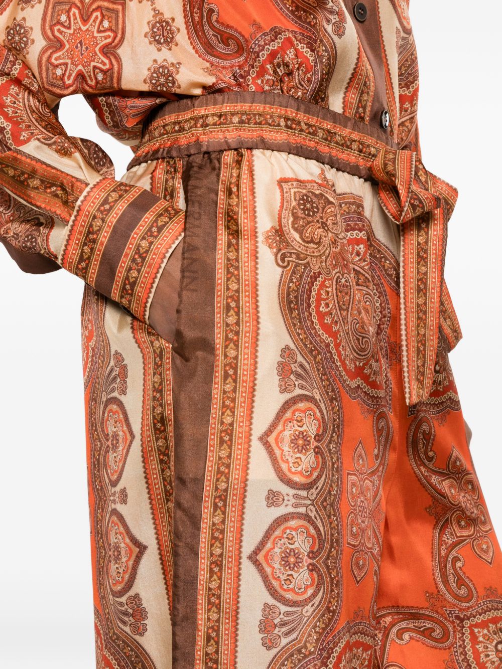 Mahon Relaxed Pant 1500PSS263 TANGERINE PAISLEY ZIMMERMANN 