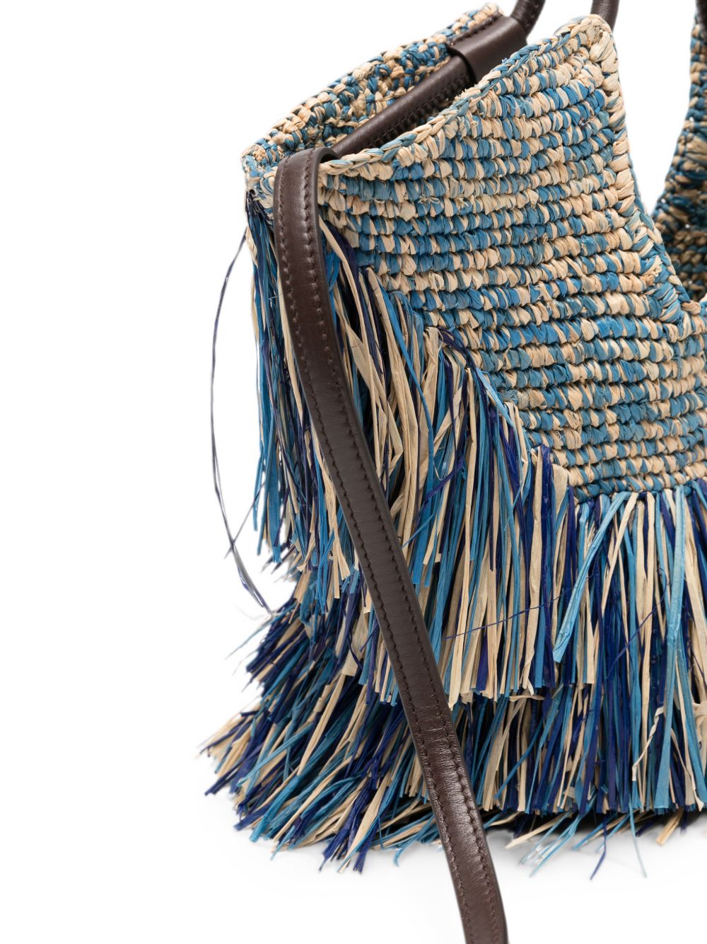 Borsa Shopping Piccola con Frange Goldentime 4470XS26A2 DENIM BLUE ZIMMERMANN 