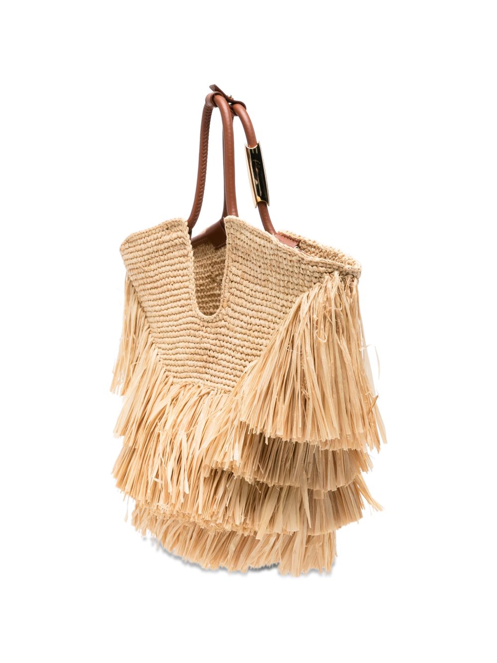Borsa Shopping Piccola con Frange Goldentime 4470XS26A2 NATURAL ZIMMERMANN 