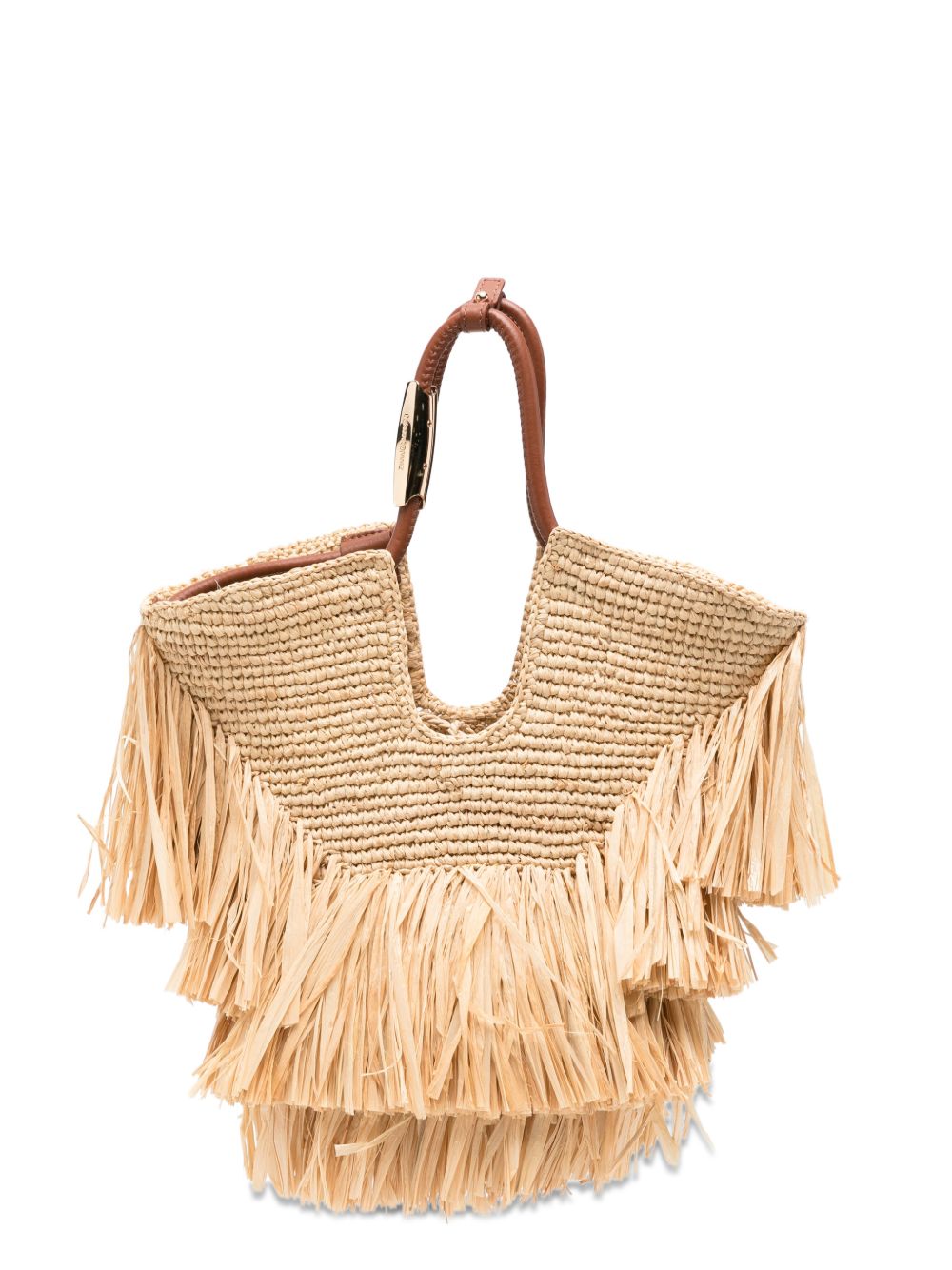 Borsa Shopping Piccola con Frange Goldentime 4470XS26A2 NATURAL ZIMMERMANN 