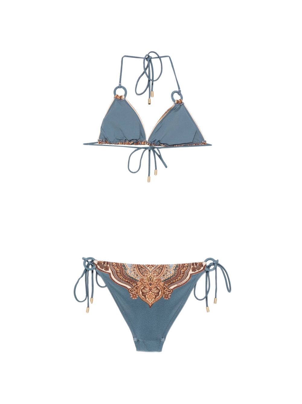Mahon Ring Tri Bikini 4621WSS263 BLUE PAISLEY ZIMMERMANN 