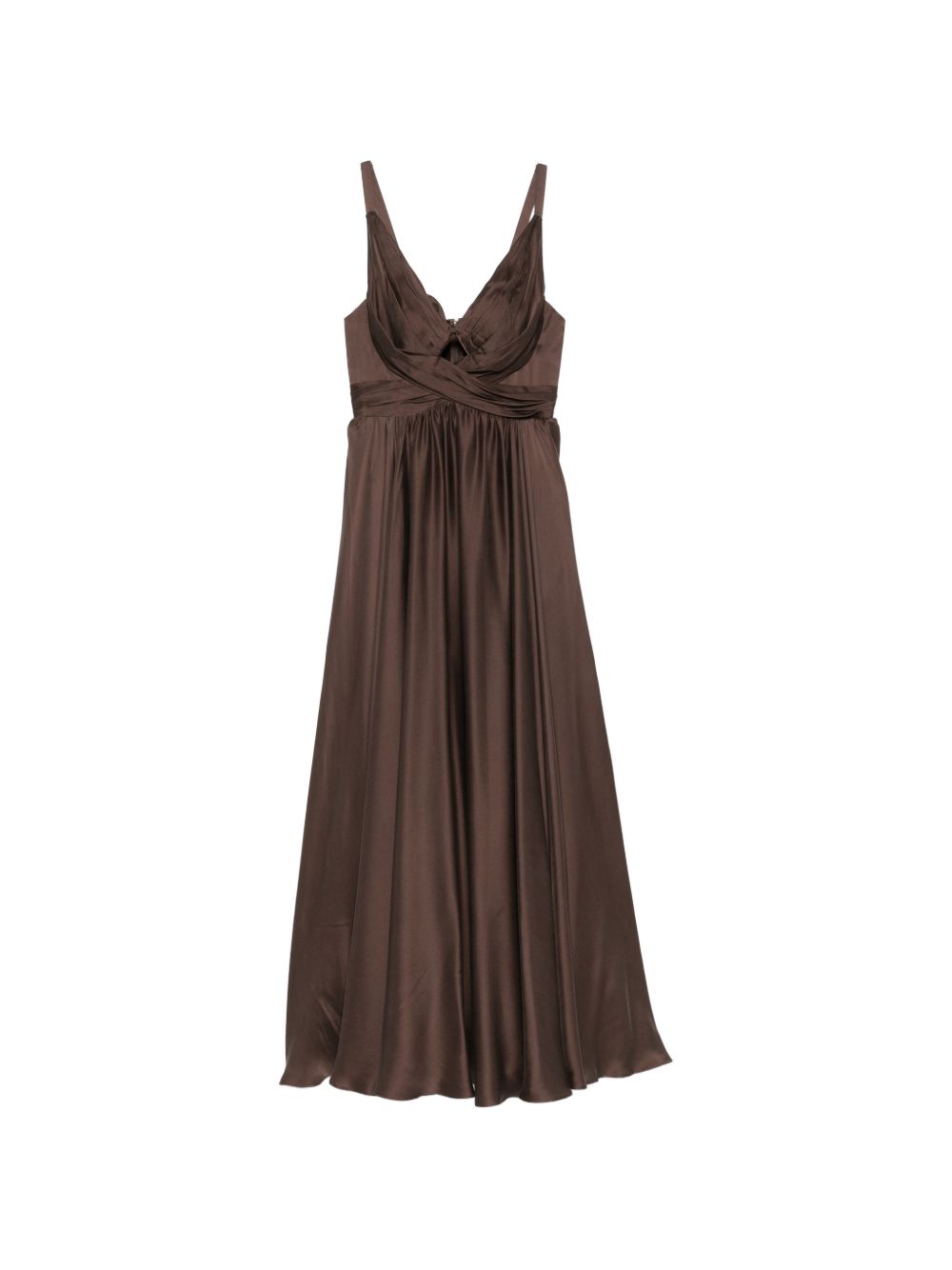 Draped Maxi Dress 5396DF26R BITTER CHOCOLATE ZIMMERMANN 