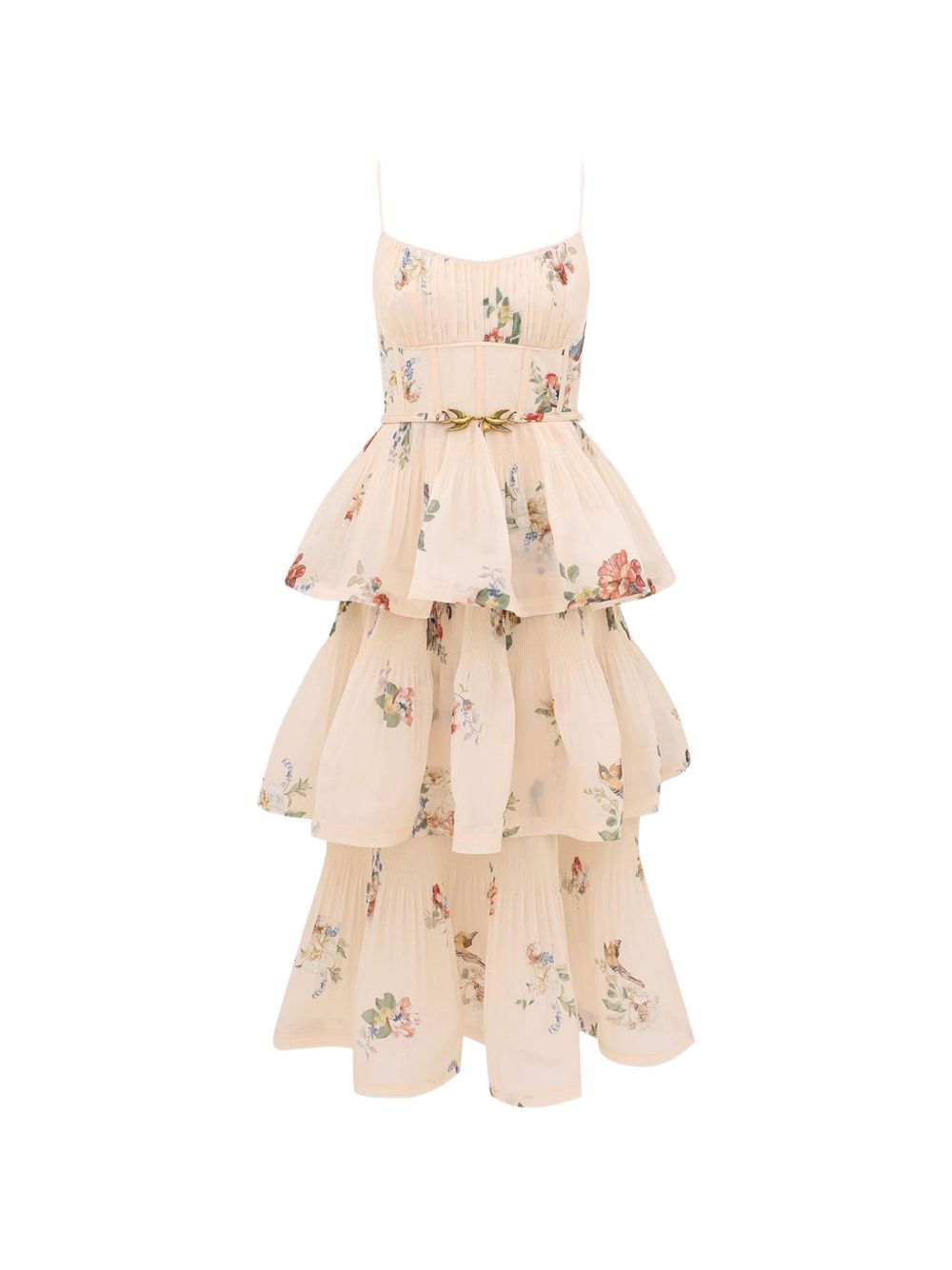 Abito Plissè Midi 5495DF26R CREAM BIRD ZIMMERMANN 