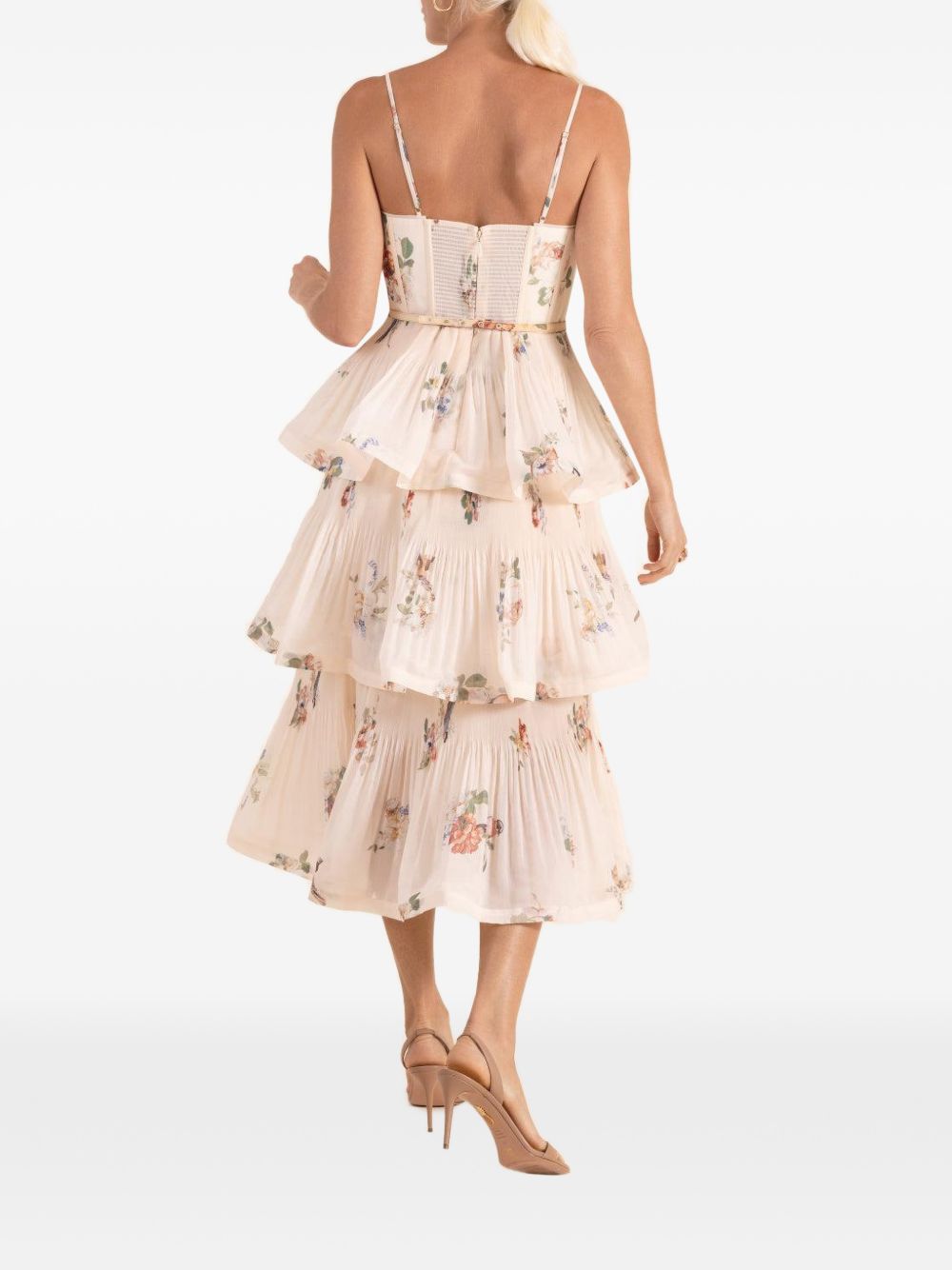Abito Plissè Midi 5495DF26R CREAM BIRD ZIMMERMANN 