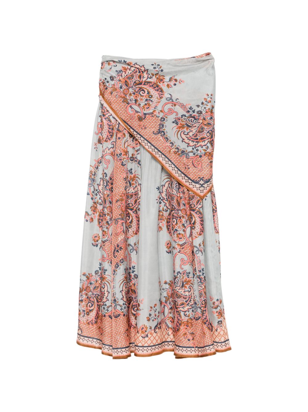 Aster Scarf Midi Skirt 8066SSS261 BLUE PAISLEY FLORA ZIMMERMANN 