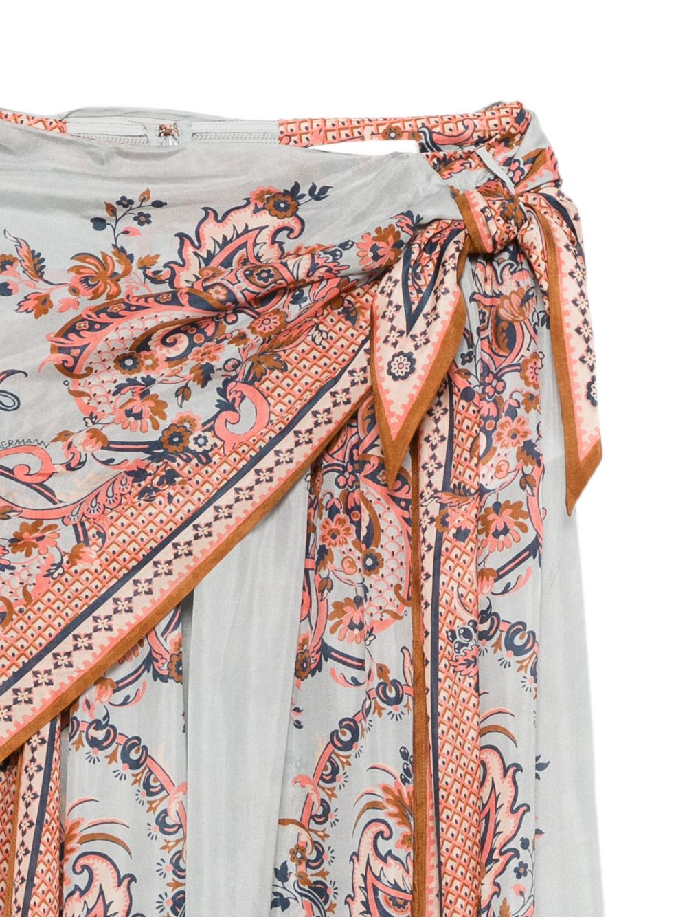 Aster Scarf Midi Skirt 8066SSS261 BLUE PAISLEY FLORA ZIMMERMANN 