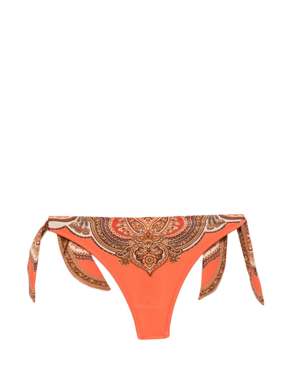 Mahon Scarf Tie Pant 8370WSS263 TANGERINE PAISLEY ZIMMERMANN 