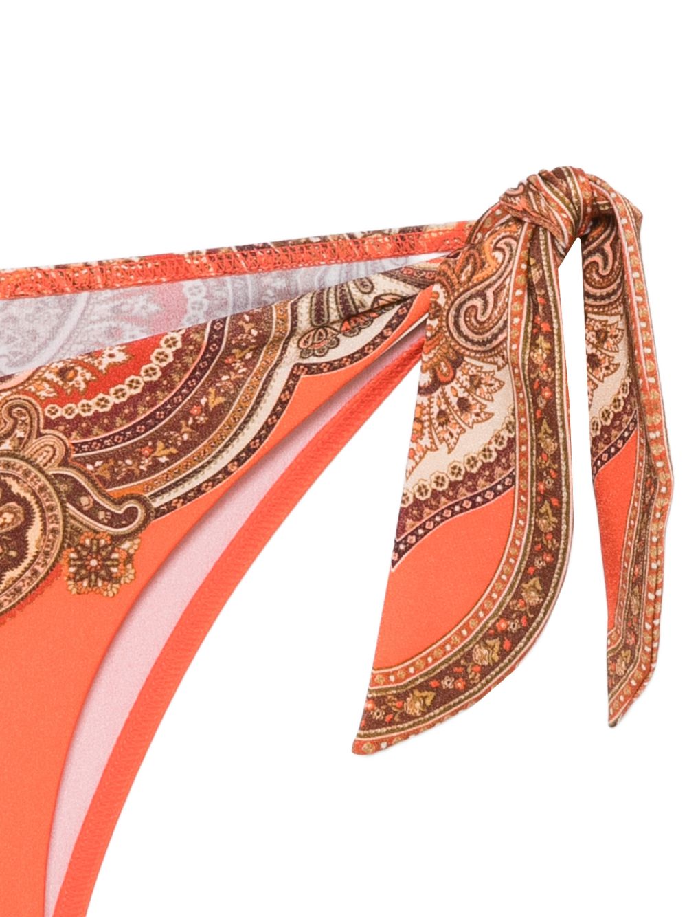 Mahon Scarf Tie Pant 8370WSS263 TANGERINE PAISLEY ZIMMERMANN 