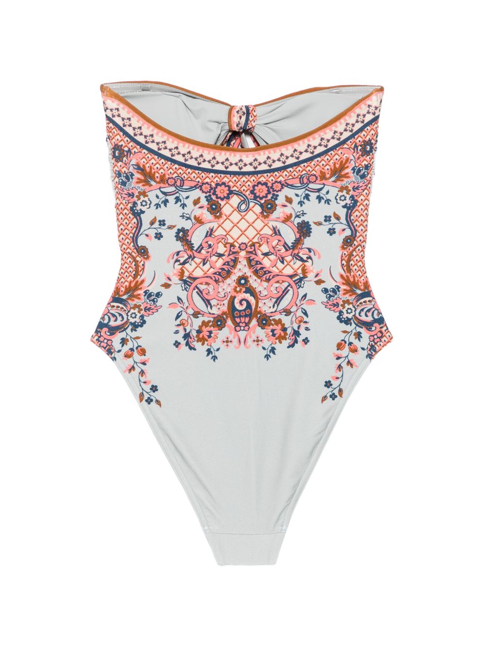 Costume Intero con Foulard Sundance 9142WSS261 BLUE PAISLEY FLORAL ZIMMERMANN 