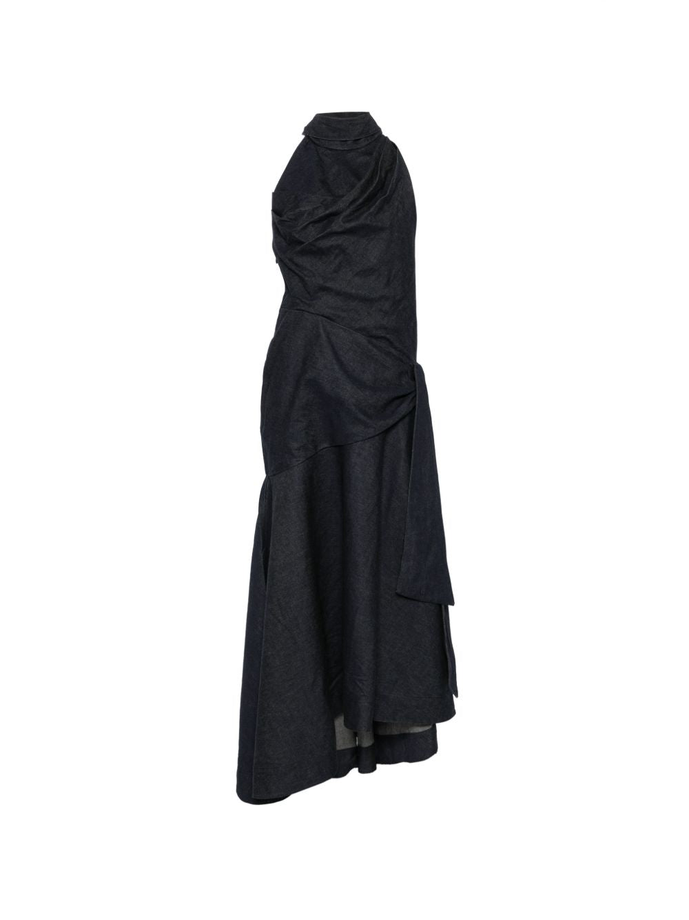 Valiant Draped Denim Dress 9481DF261 NIGHT SKY ZIMMERMANN 