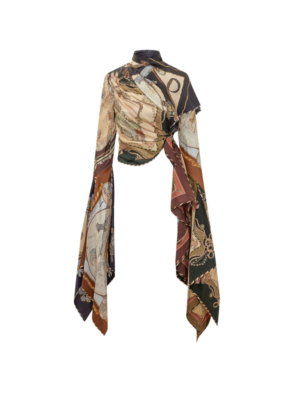 Valiant Draped Scarf Top 9695TF261 SPLICED SCARVES ZIMMERMANN 