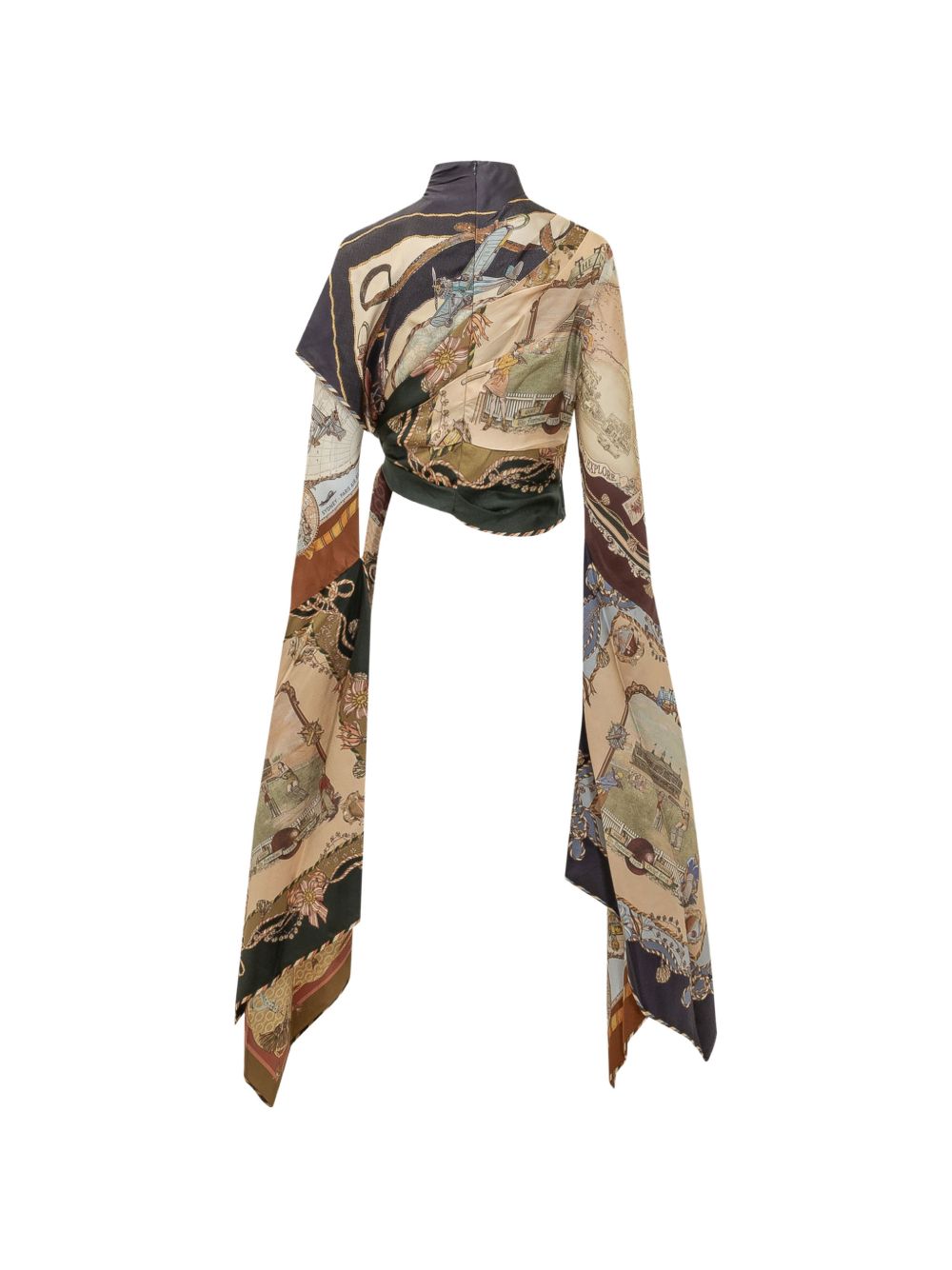 Valiant Draped Scarf Top 9695TF261 SPLICED SCARVES ZIMMERMANN 