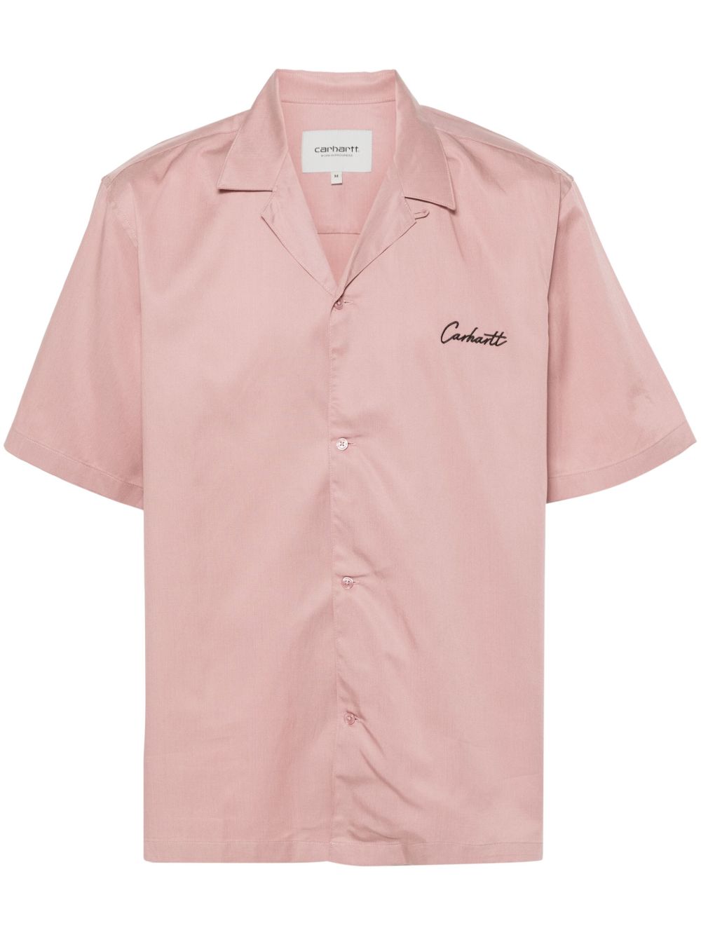S/S DELRAY SHIRT TENCEL I031465 1R5XX PINK BLACK CARHARTT WIP 