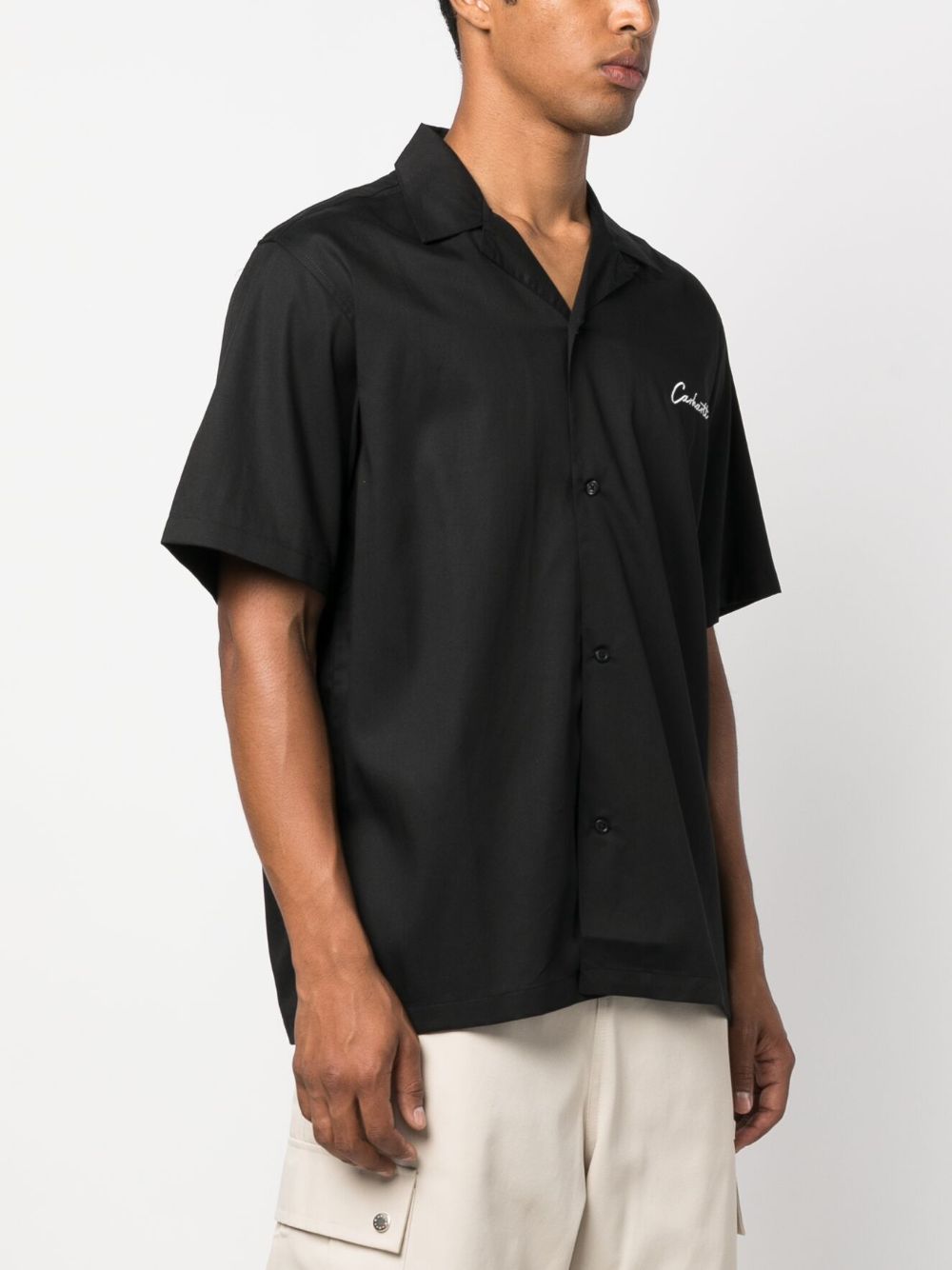 S/S DELRAY SHIRT TENCEL I031465 K02XX BLACK WAX CARHARTT WIP 