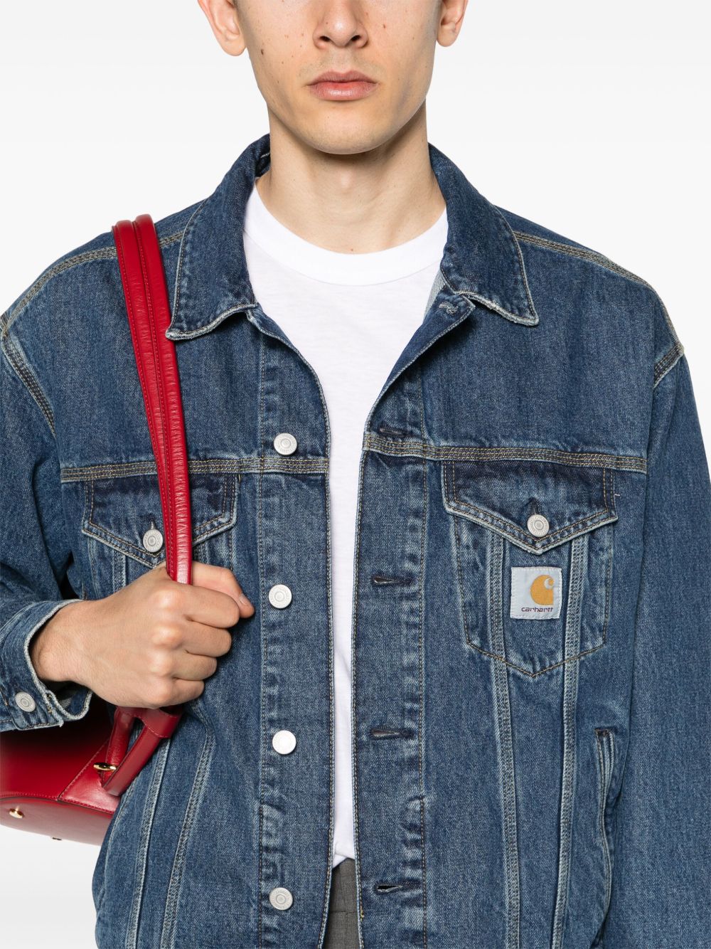 Helston Jacket I033352 014N BLUE CLOUD STONE CARHARTT WIP 