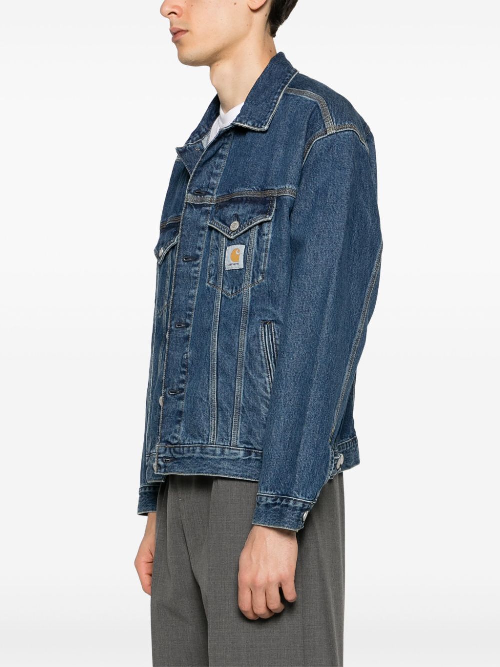 Helston Jacket I033352 014N BLUE CLOUD STONE CARHARTT WIP 