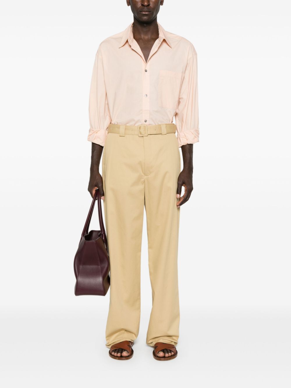 Pantaloni PAULSON8398 103 BEIGE DRIES VAN NOTEN 