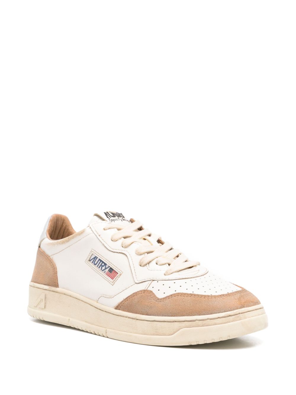 SNEAKERS IN PELLE SUPER VINTAGE AVLMLS06 SUEDE COGNAC AUTRY 
