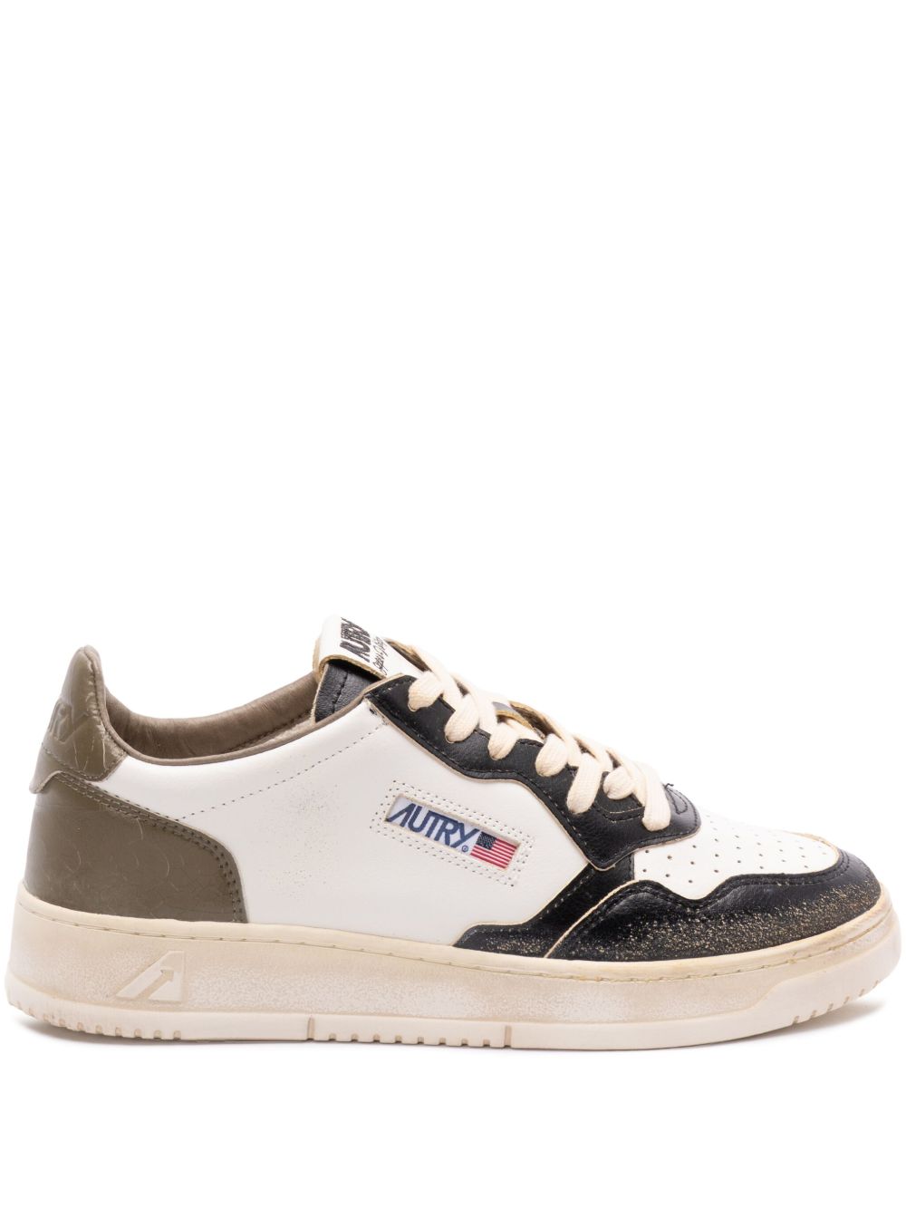 SUP VINTAGE LOW LEATHER SUEDE AVLMSV46 WHITE CVGR BLACK AUTRY 