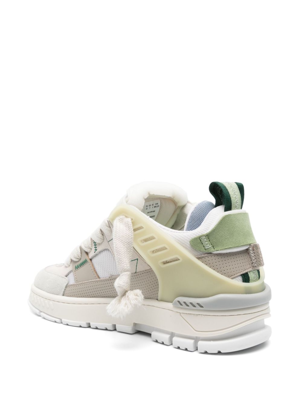 AREA PATCHWORK SNEAKER F2761002 DK BEIGE LT GREEN AXEL ARIGATO 
