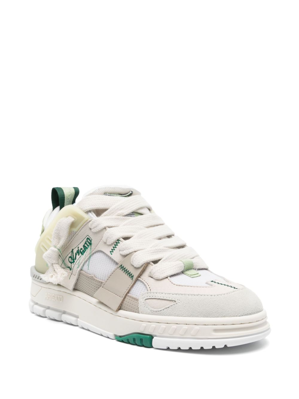 AREA PATCHWORK SNEAKER F2761002 DK BEIGE LT GREEN AXEL ARIGATO 