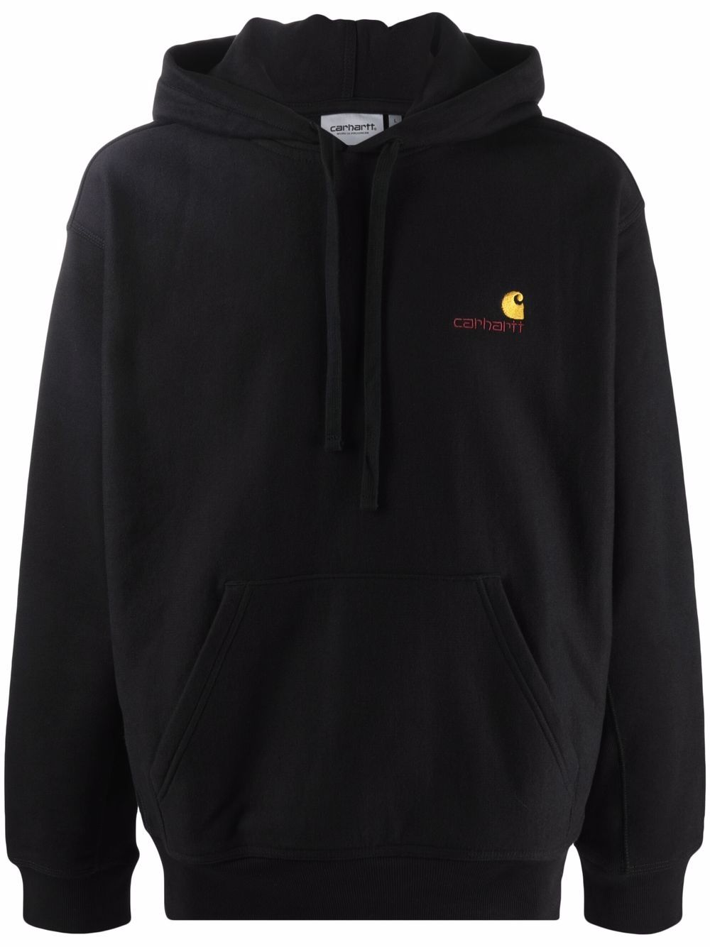 Hooded American Script Sweatshirt I028279 89XX BLACK CARHARTT WIP 