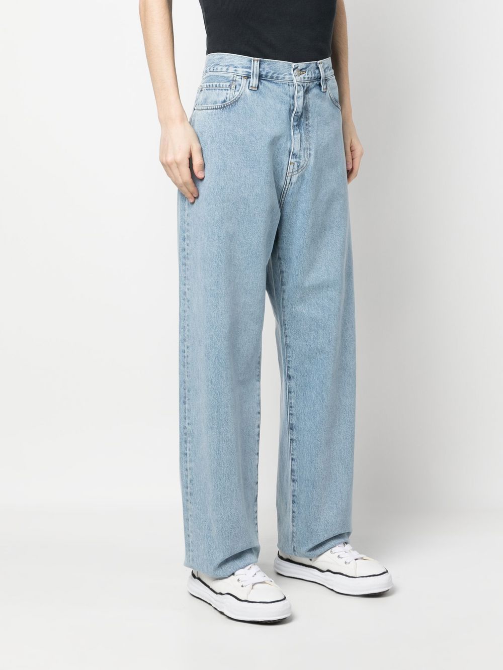 Jeans a gamba larga I030468 0135 BLUE BLEACHED CARHARTT WIP 