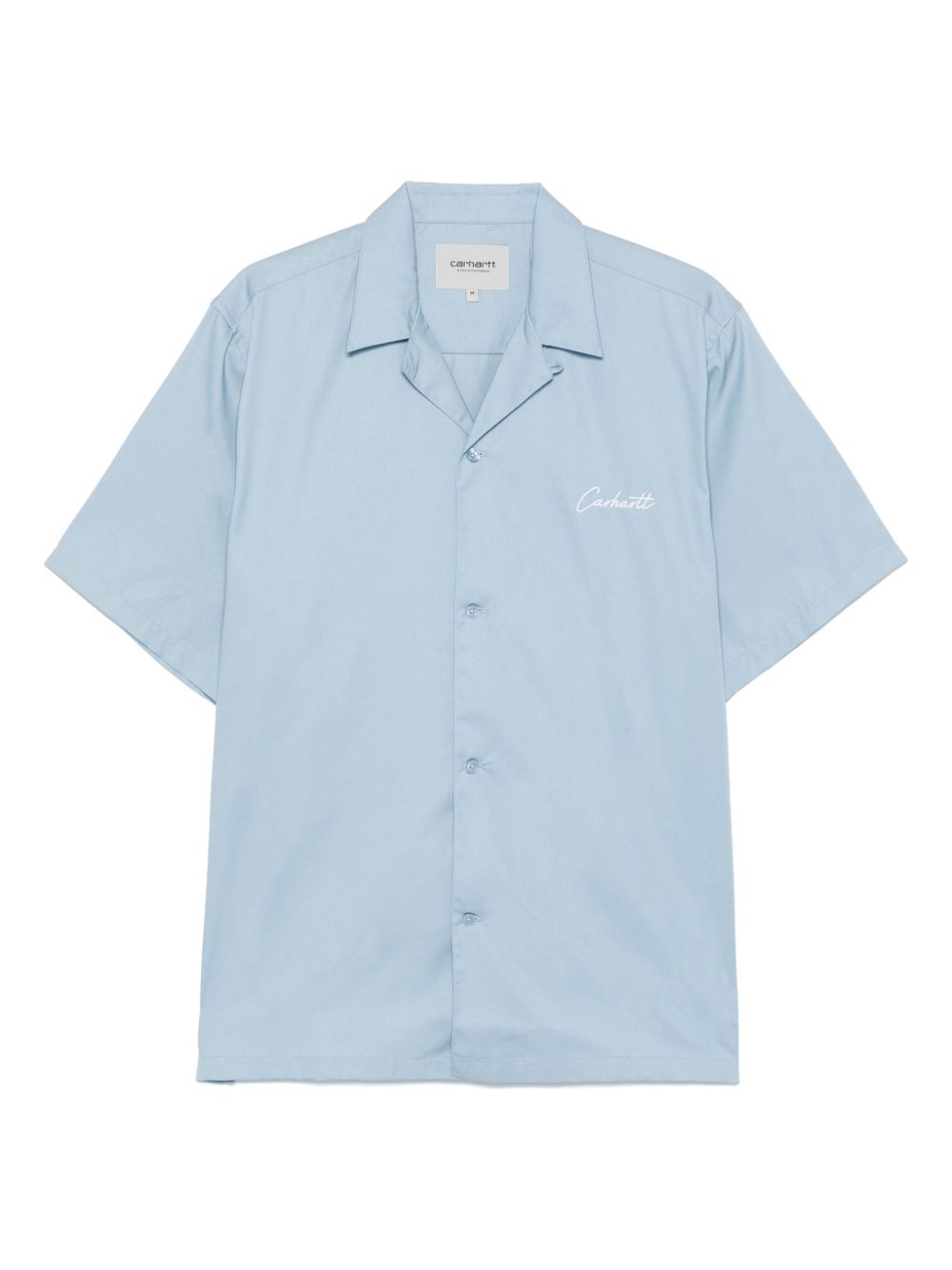 S/S DELRAY SHIRT TENCEL I031465 0ROXX FROSTED BLUE WHITE CARHARTT WIP 