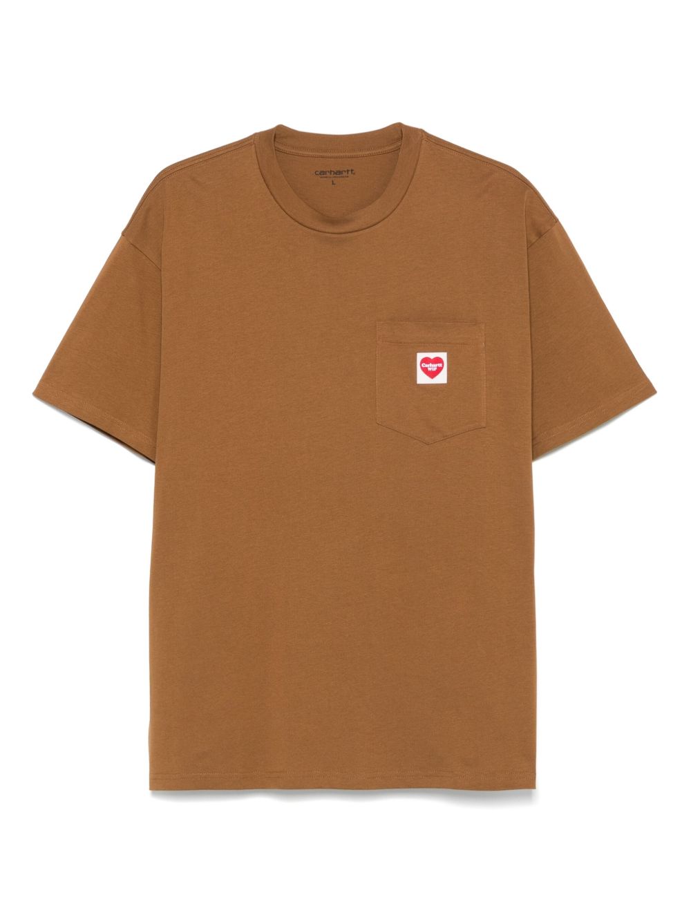 S/S POCHET HEART T-SHIRT ORGANIC COTTON I032128 HZXX HAMILTON BROWN CARHARTT WIP 