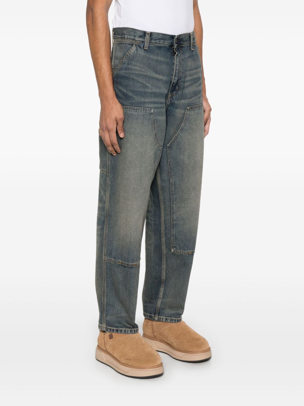 Double Knee Pant Smith Denim I032699 014Q BLUE WORN USED WASH CARHARTT WIP 