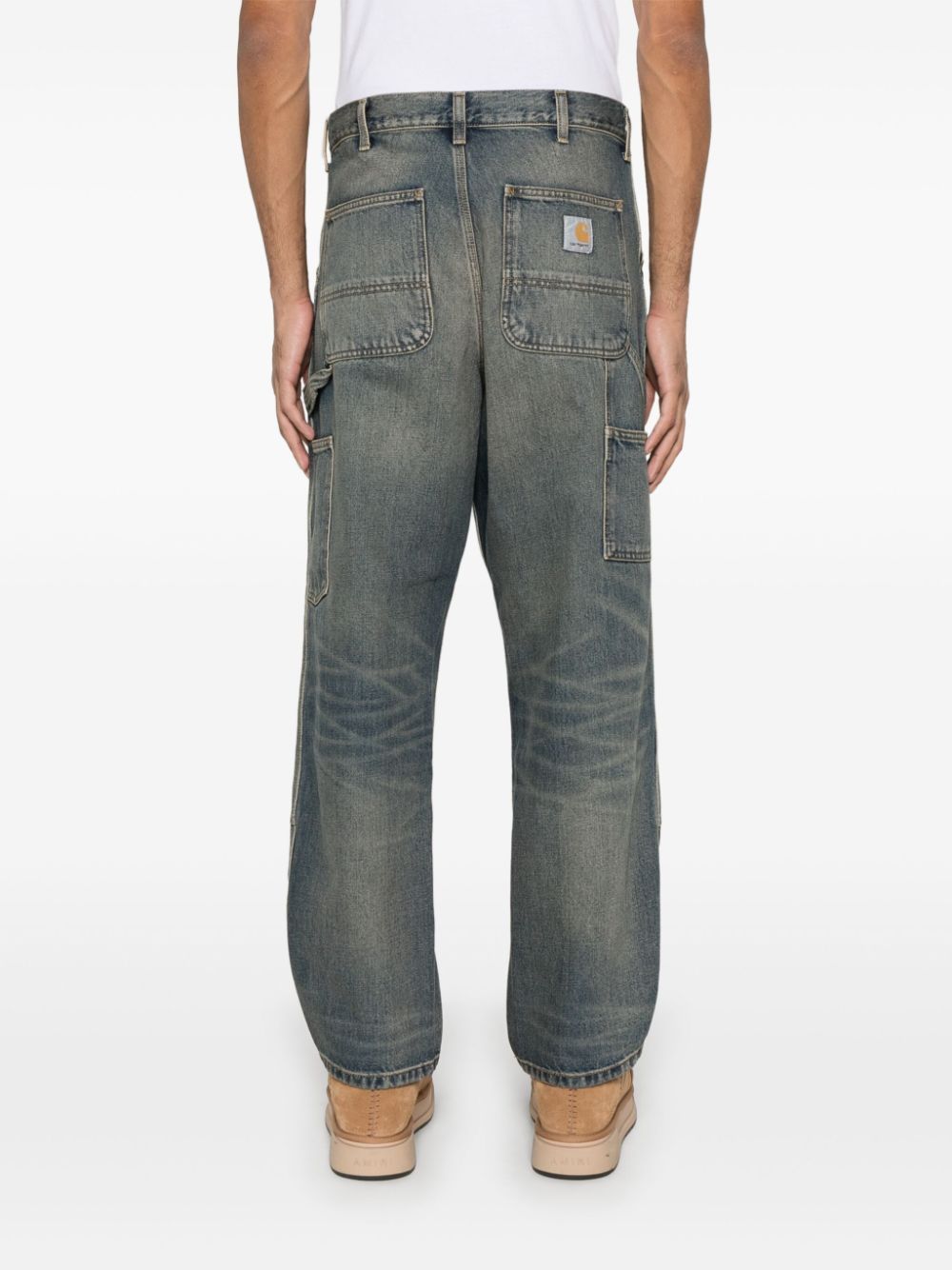Double Knee Pant Smith Denim I032699 014Q BLUE WORN USED WASH CARHARTT WIP 