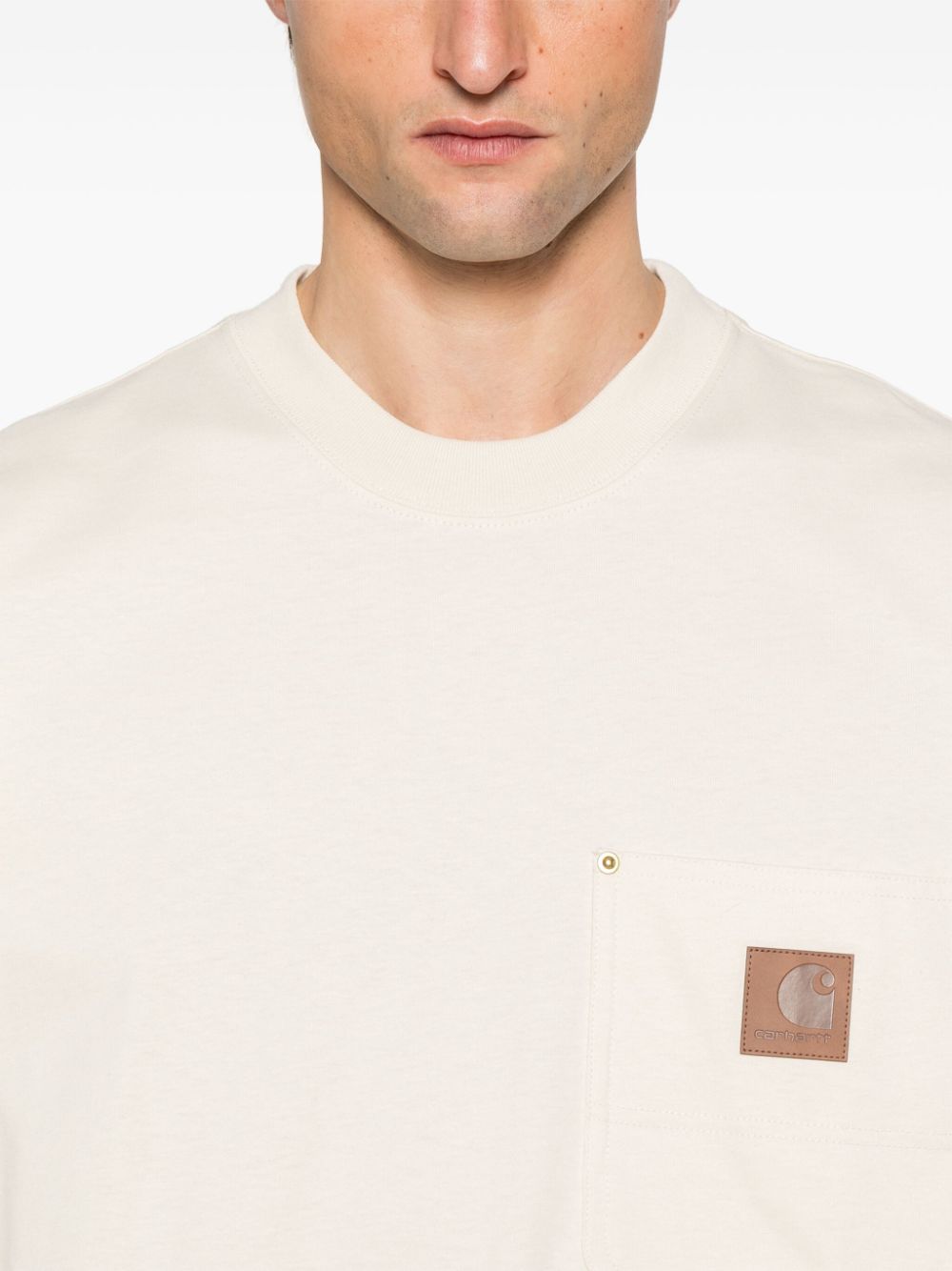 Eldon Pocket T-shirt Organic Cotton Single Jersey I034365 05XX NATURAL CARHARTT WIP 