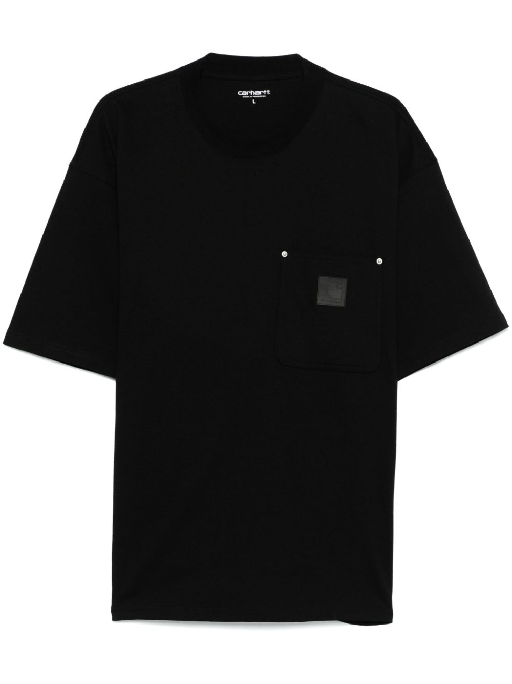 Eldon Pocket T-shirt Organic Cotton Single Jersey I034365 89XX BLACK CARHARTT WIP 