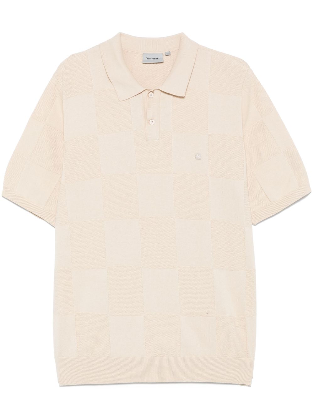 S/S CHECKER POLO COTTON I034535 2LPXX FLEUR DE SEL CARHARTT WIP 