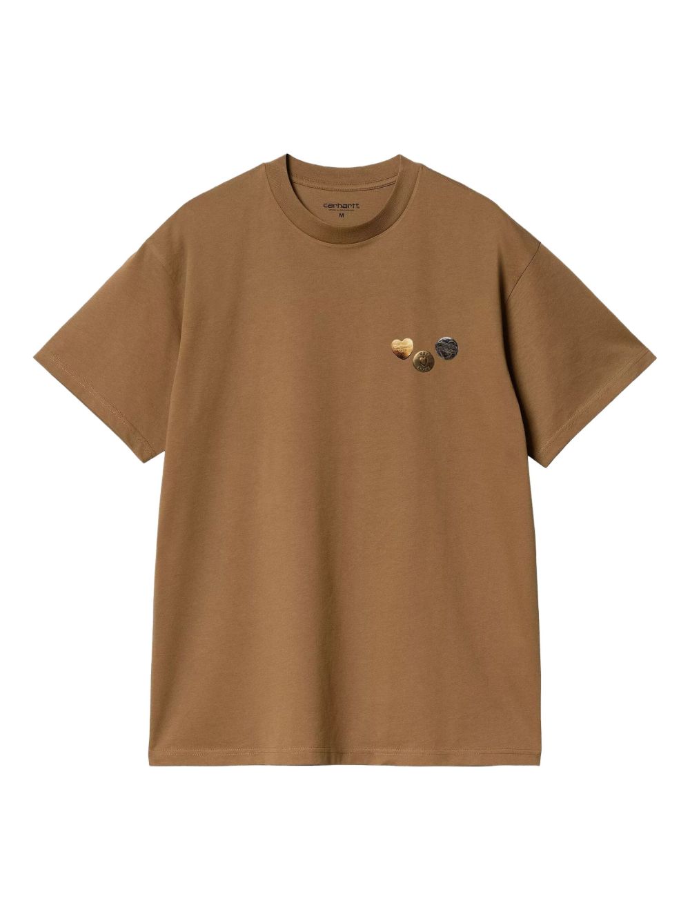 S/S BUTTON T-SHIRT COTTON I034658 HZXX HAMILTON BROWN CARHARTT WIP 