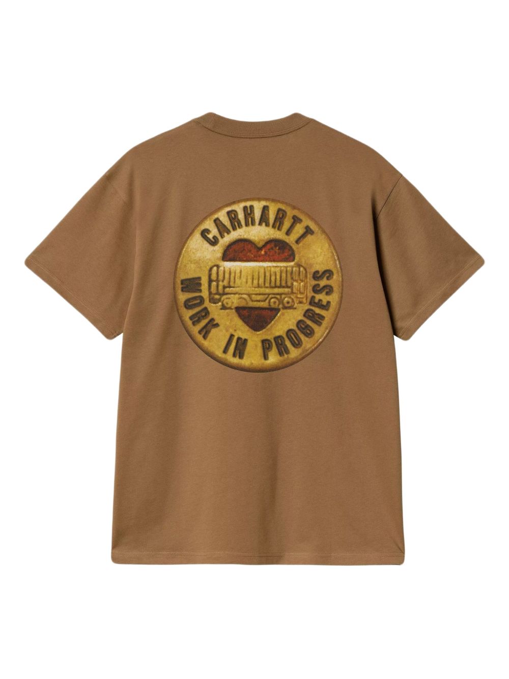 S/S BUTTON T-SHIRT COTTON I034658 HZXX HAMILTON BROWN CARHARTT WIP 