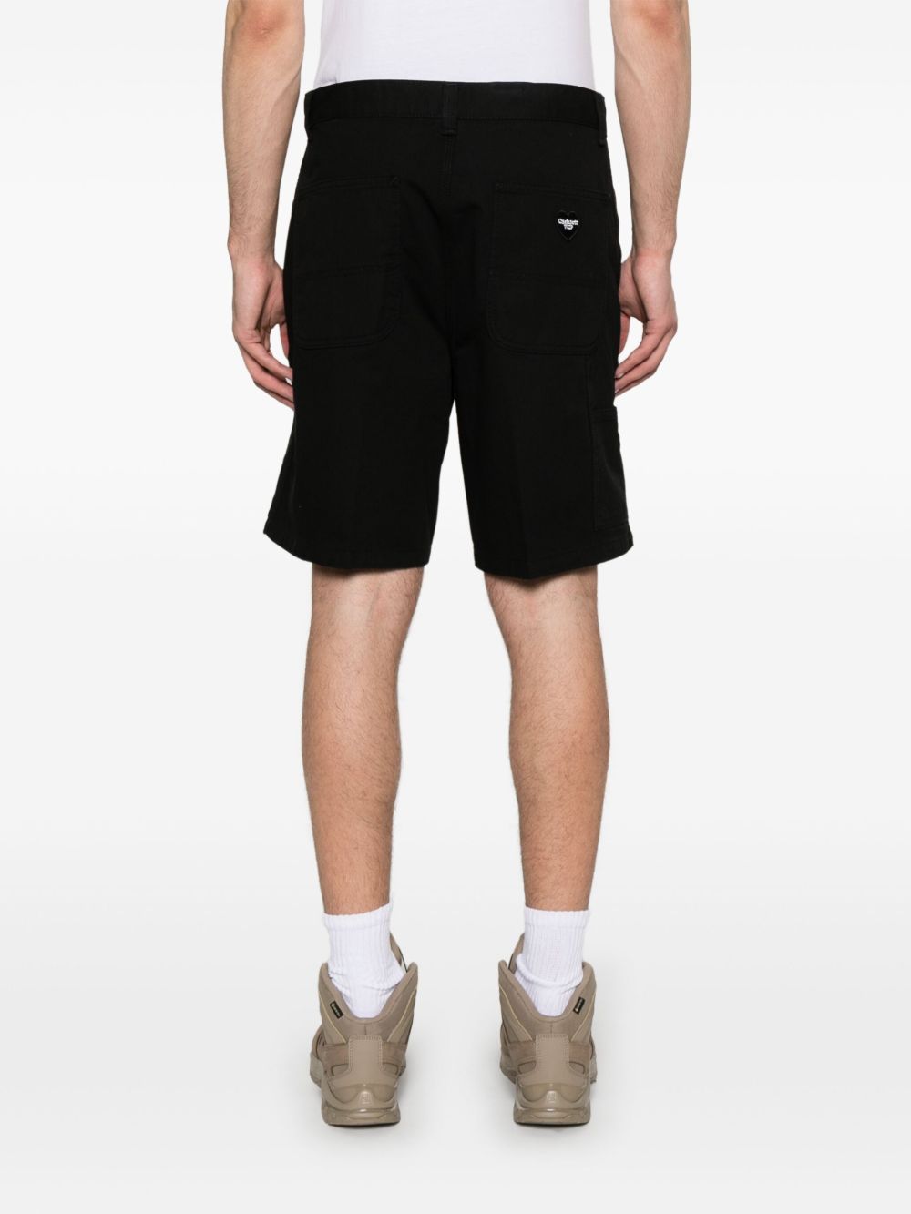 DREWE SHORT FOUNTAIN TWILL I034802 8902 BLACK RINSED CARHARTT WIP 