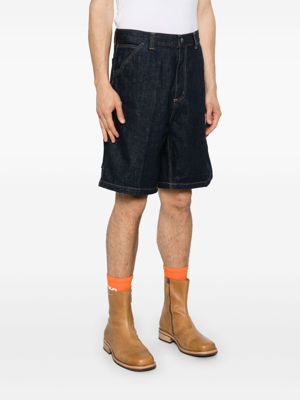 OG SINGLE KNEE SHORT CAMANO DENIM I034872 0102 BLUE RINSED CARHARTT WIP 