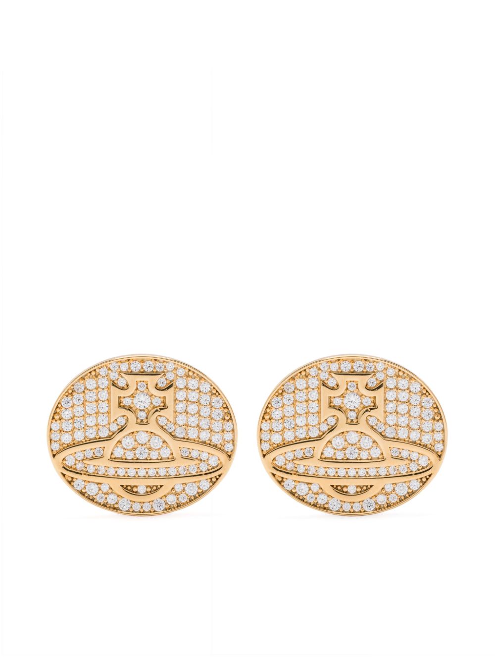 Aminata Earrings 6201036002R102 R102 GOLD WHITE VIVIENNE WESTWOOD 
