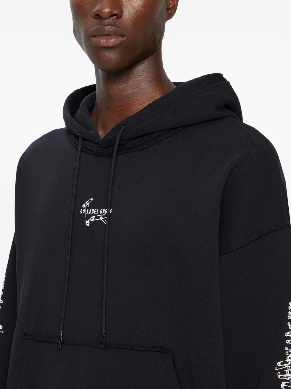 Hoodie Con Logo Frontale B0030612FA580 P783 BLACK PINS 44 LABEL GROUP 
