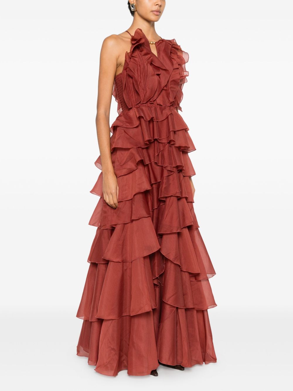 Cleo Gown 26RE5060 RUST AJE 