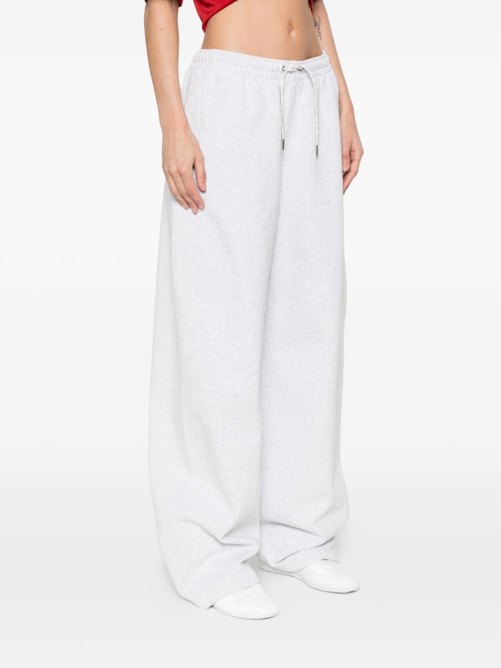 Cotton Terry Crystal Sweatpant 1CC2264040 050 LIGHT HEATHER GRAY ALEXANDER WANG 
