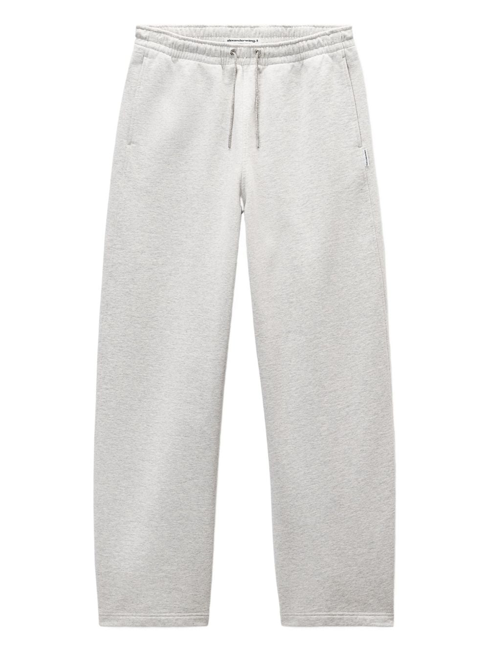 Mid Rise Sweat Pant Rhinestone 4CC1254011 050 LIGHT HEATHER GREY ALEXANDER WANG 